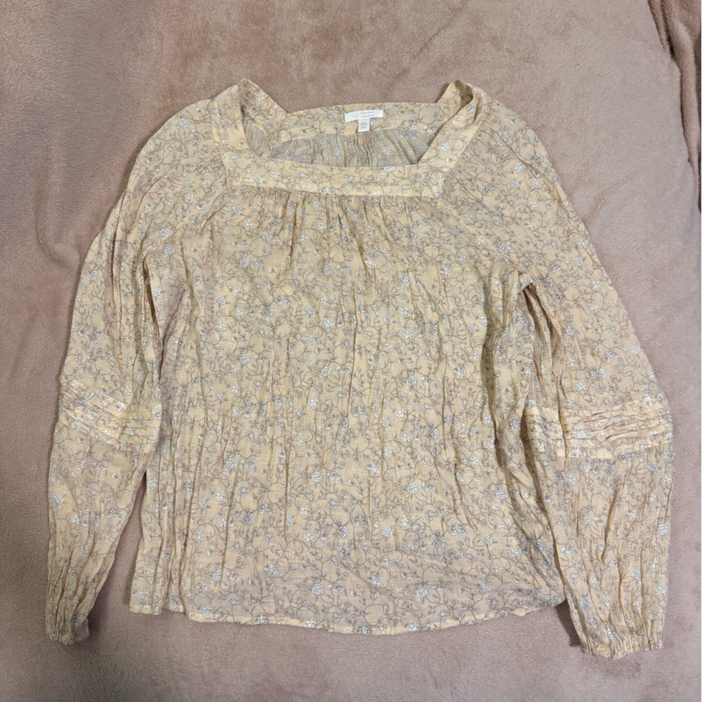 🟠🟠LC Lauren Conrad Floral Light Pink Women's Flowy Top
